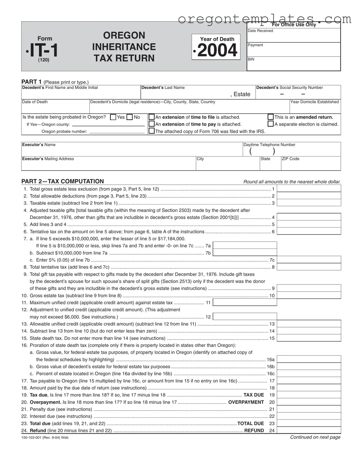 Oregon It 1 Template